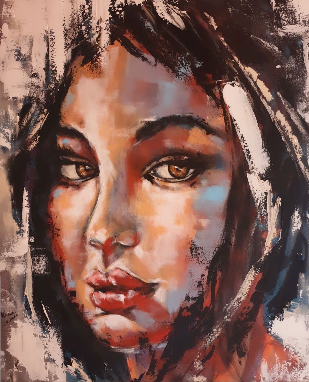 ArteDiAlina.com painting: the world is yours, Cleopatra